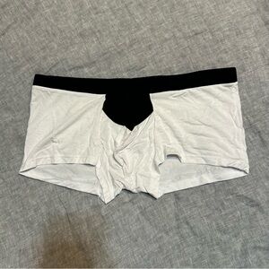 Ergowear Feel Underwear Bi-Color Boxers White Black Size Large New